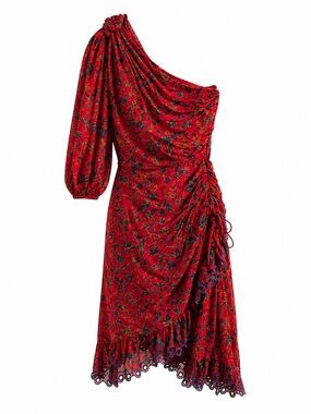 isabel marant red floral dress Estella Dress - Female - Red - Size 34 - Marant toile